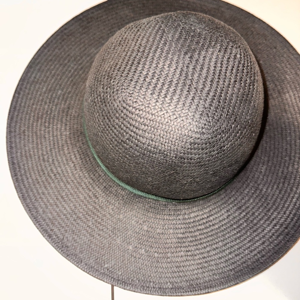 Goorin Bros navy straw Wide-Brimmed Hat